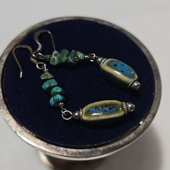 Jewelry - Turquoise and Sterling Silver Earrings